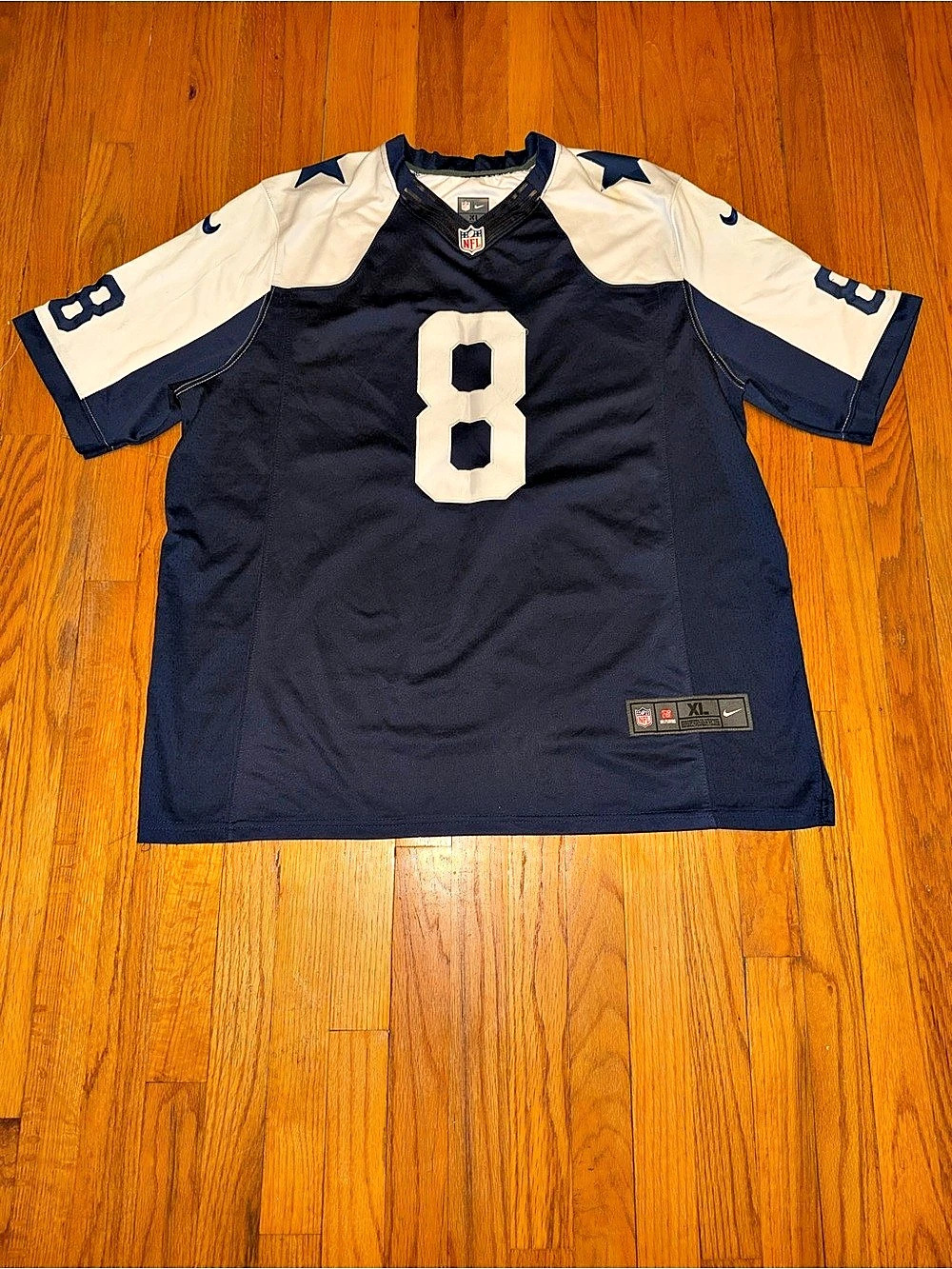 Nike Dallas Cowboys Troy Aikman #8 jersey Blue & White XL